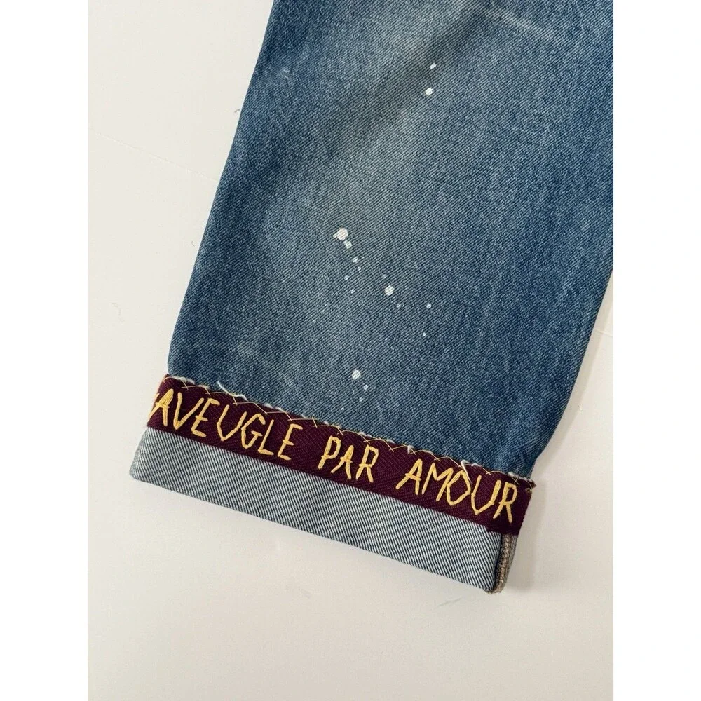 Gucci “Aveugle Par Amour” Distressed Denim Jeans - Size 30 Waist - $1100
